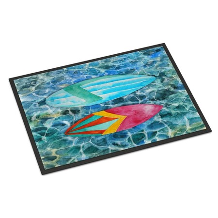 Carolines Treasures 18 x 27 in. Surf Boards on the Water Indoor or Outdoor Mat BB5366MAT